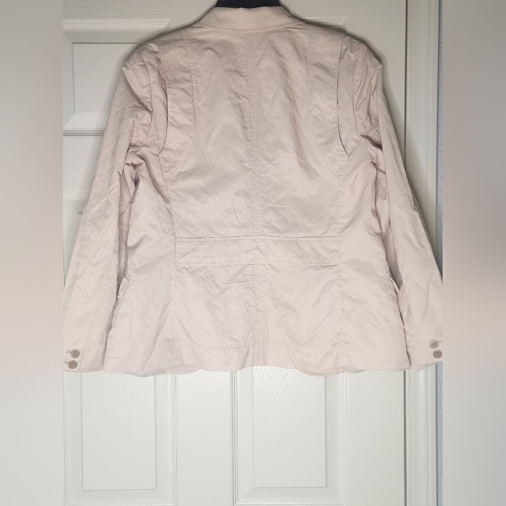 Talbots Kate Fit 12 Dusty Pink Pockets Part Lined 3 Buttons Women Blazer Jacket - Picture 8 of 12